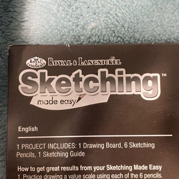 NWOT Royal & Langnickel 5"x7" Elephant & Baby Sketching Made Easy Kit - Picture 4 of 12